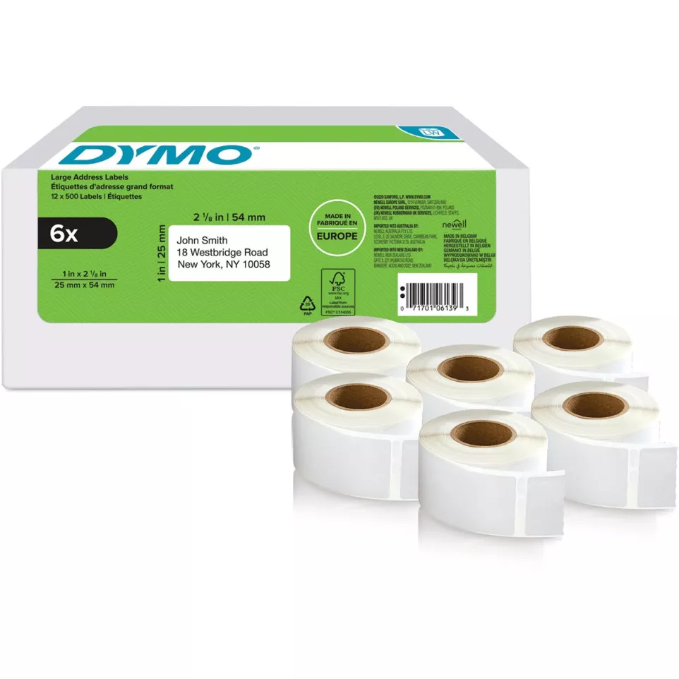 Dymo étiquettes LabelWriter, ft 25 x...
