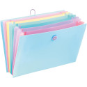 Viquel Rainbow Pastel voorordner, liggend model met 8 vakken