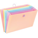 Viquel Rainbow Pastel voorordner, liggend model met 8 vakken