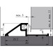 AKW 2 Anodized Aluminum Swiss Renovation Threshold per meter