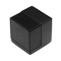 CUBE deurbuffer (40/40/40mm) mat zwart / pce