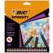 BIC Intensity Aquacouleur Dry Watercolor Pencil Set 24 Pieces
