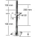 Adjustable Column Base with Concealed Mounting / pc