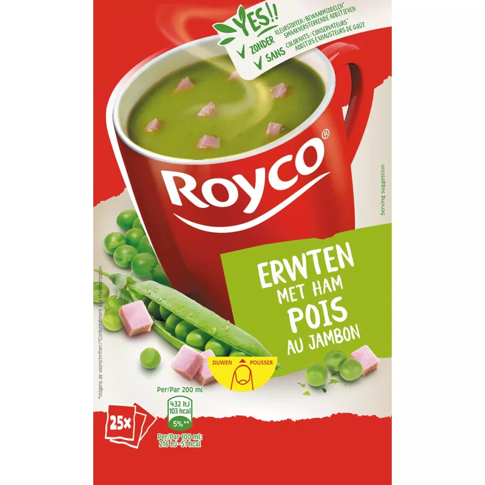 Royco Minute Soup classic erwten met...