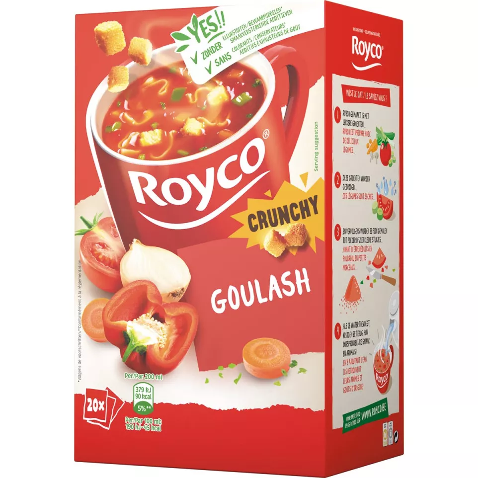Royco Minute Soup goulash au boeuf,...