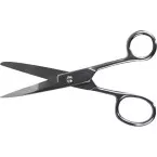 Desq 18 cm Chrome Steel Scissors with Asymmetric Handles