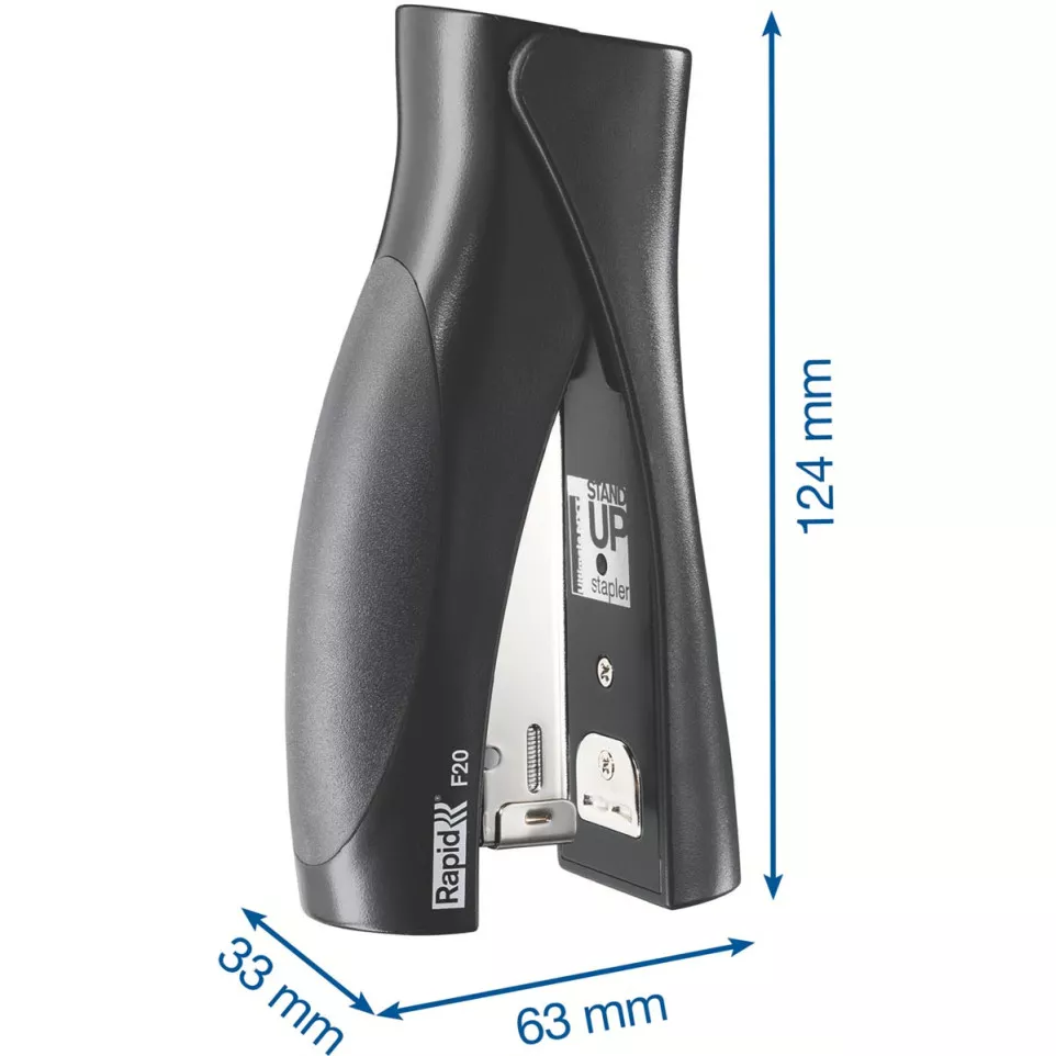 Rapid StandUp F20 Stapler, staples up...