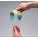 Q-Connect self-adhesive CD pocket with tab PP pack of 100