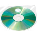 Q-Connect self-adhesive CD pocket with tab PP pack of 100