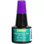Q-CONNECT encre à tampon, flacon de 28 ml, violet