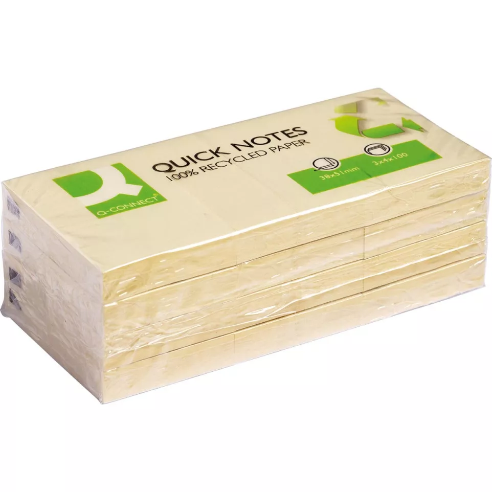 Q-CONNECT Quick Notes Recycled, ft 38...