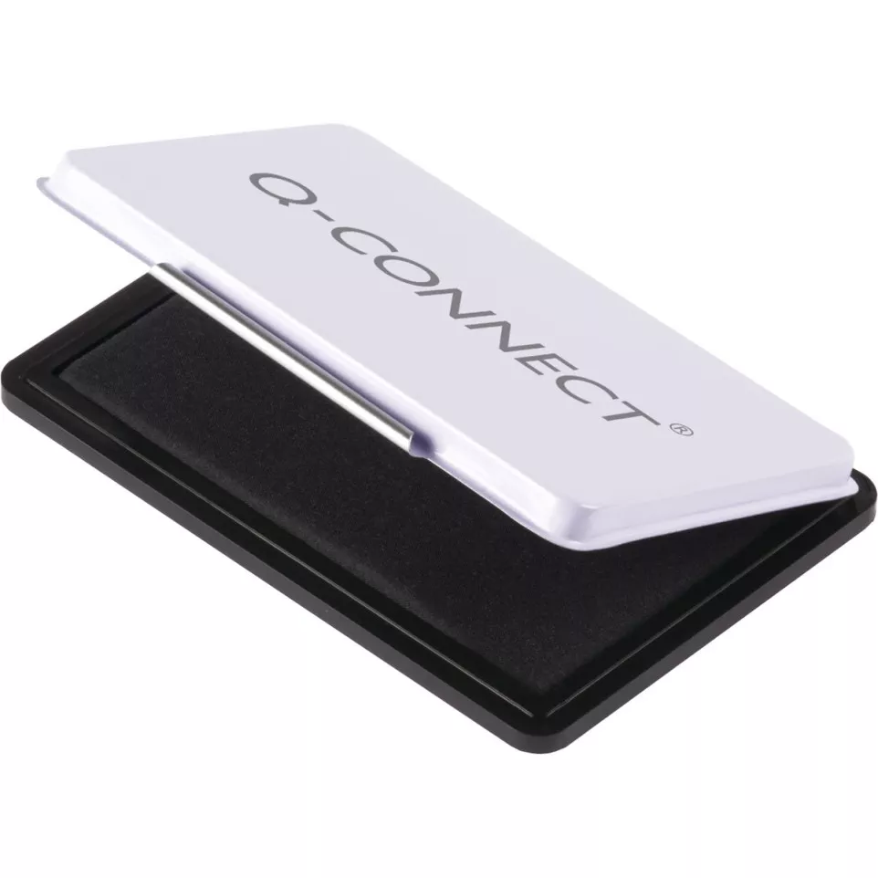 Q-Connect Black Ink Stamp Pad 90 x 55 mm