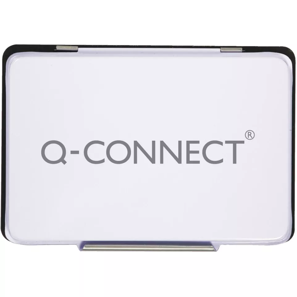 Q-Connect Black Ink Stamp Pad 90 x 55 mm