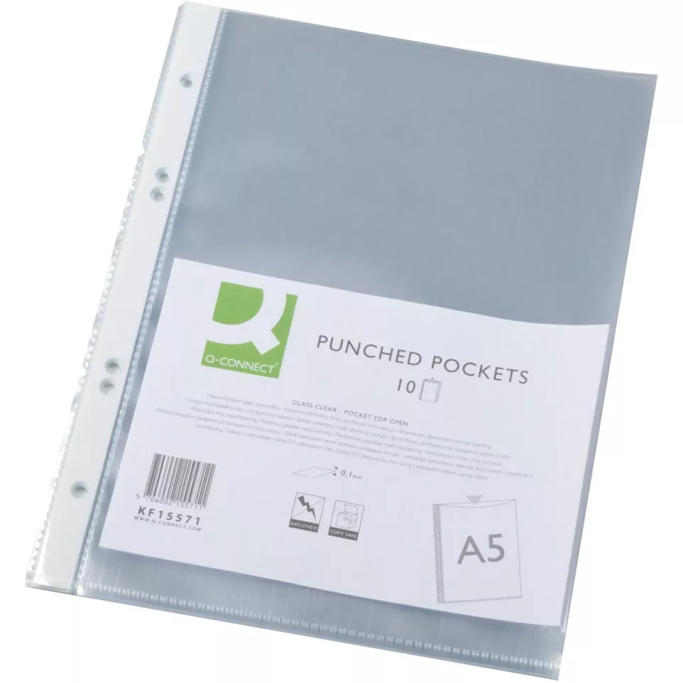 Q-CONNECT pochette perforée A5...