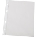 Q-CONNECT pochette perforée A5 portrait perforation 4 trous lisse 100 microns paquet de 100 pièces