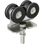 Zwenkwiel met zwanenhalssteun en 4 rollen met nylon en glasvezelbanden gemonteerd op SPORTUB 6255 kogels max.300kg / pce
