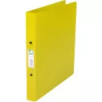 Q-Connect 2 Ring 25mm Polypropylene A4 Binder Yellow Transparent KF15285