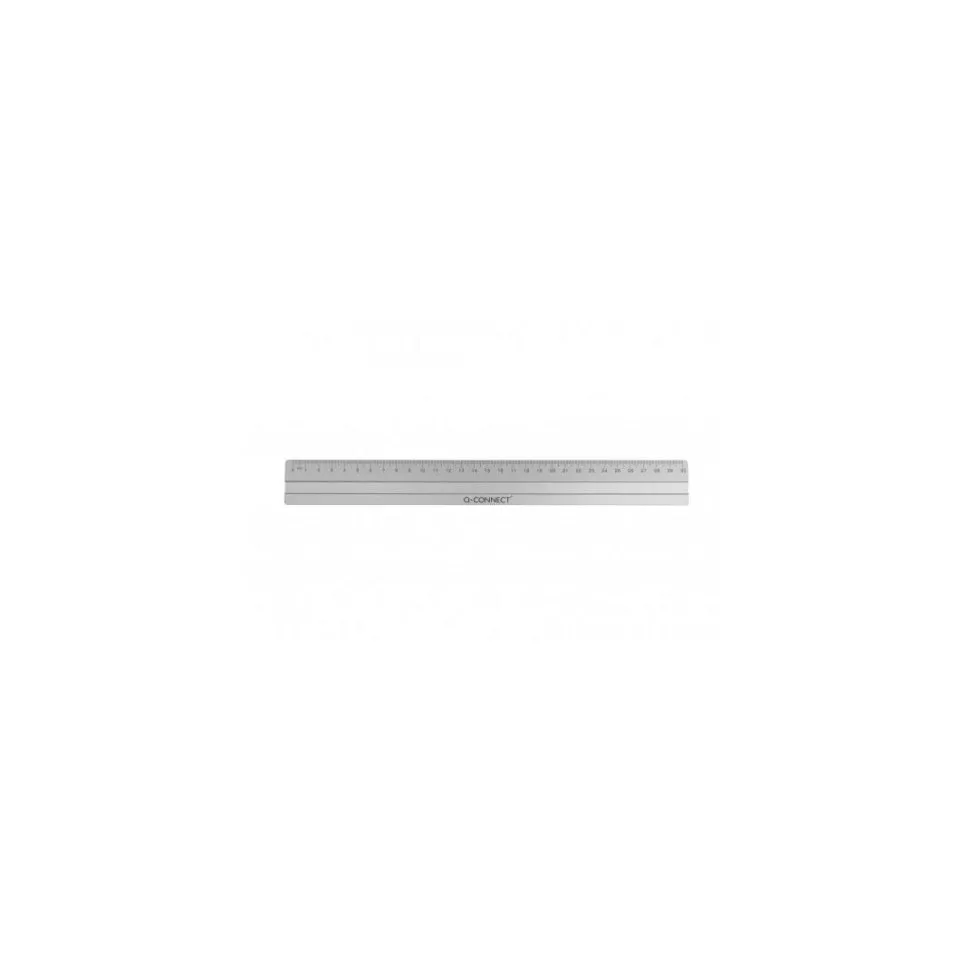 Q-CONNECT aluminum ruler 30 cm in...
