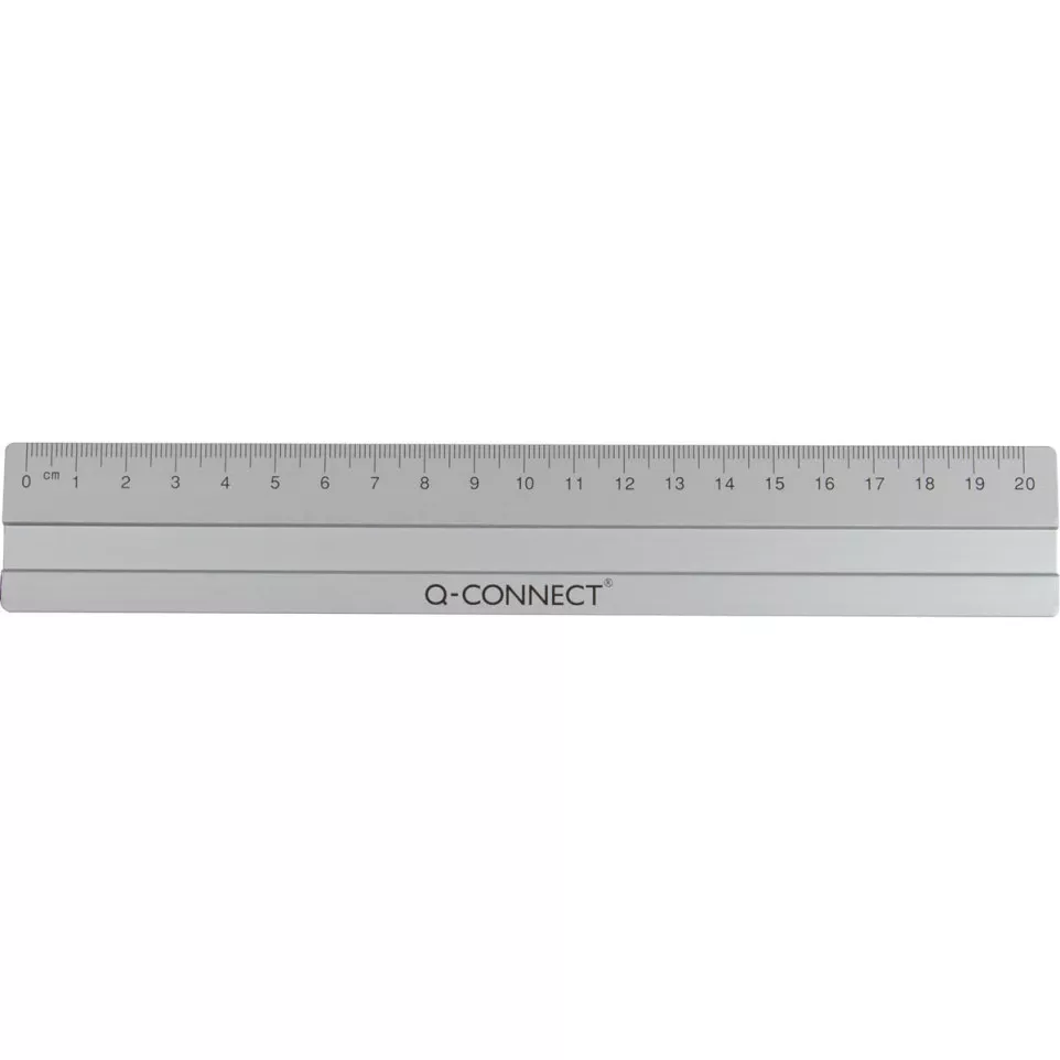 Q-CONNECT meetlat, aluminium, 20 cm,...