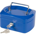 Q-CONNECT geldkoffer, 155 x 120 x 75 mm, blauw