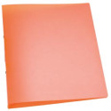 Q-CONNECT ringmap, PP, 2 ringen, 25 mm, transparant oranje