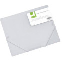 Q-CONNECT elastomap, A4, 3 kleppen en elastieken, transparant PP, transparant