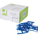 Q-CONNECT relieur E-clip, boîte de 100 pièces, bleu