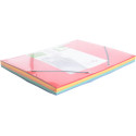 Q-CONNECT elastomap, A4, 3 kleppen en elastieken, karton, assorti, pak van 10 stuks