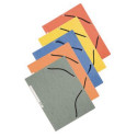 Q-CONNECT elastomap, A4, 3 kleppen en elastieken, karton, assorti, pak van 10 stuks