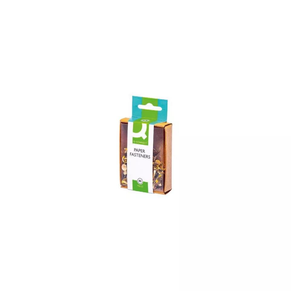 Q-CONNECT brass fasteners box of 80...