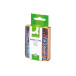 Q-CONNECT papierklemmen, 28 mm, doos van 100 stuks, gestreept in wit en geassorteerde kleuren