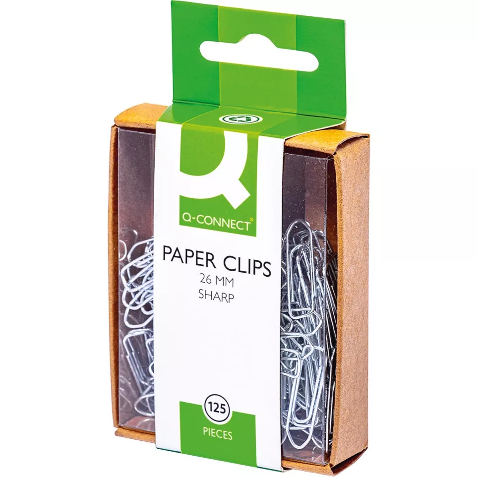 Q-CONNECT papierklemmen, 26 mm, doos...