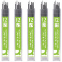 Q-CONNECT potloodstiften 0,5 mm HB etui van 12 stuks