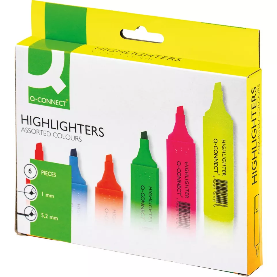 Q-Connect Assorted Highlighter Pens...