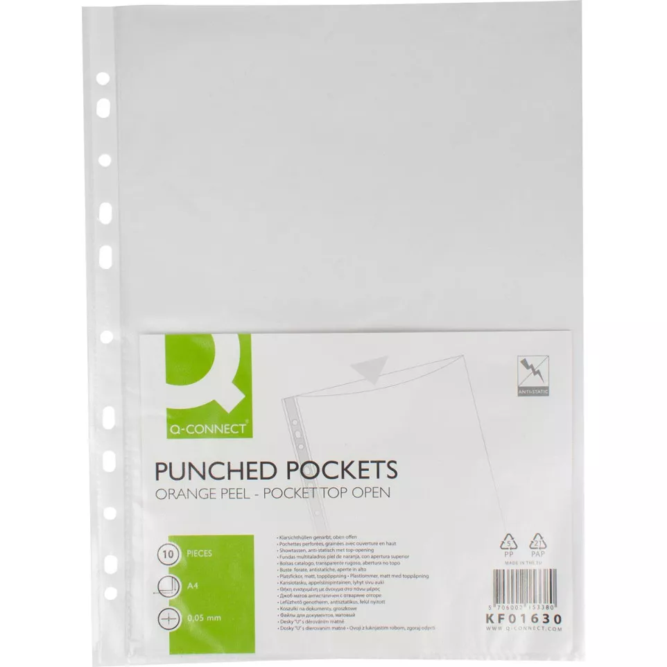 Q-CONNECT pochette perforée A4...