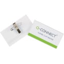 Q-CONNECT badge met combiklem 90 x 54 mm, doos van 50 stuks