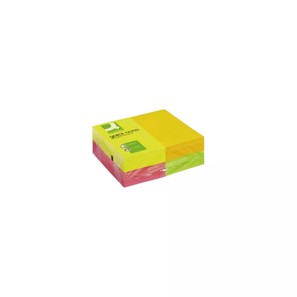 Q-Connect Quick Notes 76 x 127mm Neon...