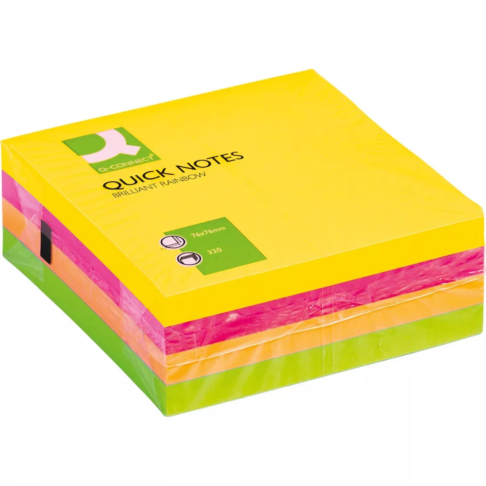 Q-CONNECT Quick Notes, ft 76 x 76 mm,...