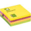 Q-CONNECT Quick Notes, ft 76 x 76 mm, 320 vel, geassorteerde neonkleuren
