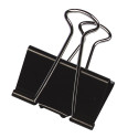 Q-CONNECT foldbackclip, zwart, 19 mm, doosje van 10 stuks