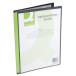 Q-Connect Customisable A4 Display Book 20 Pockets Black