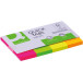 Q-CONNECT Quick Tabs, ft 20 x 50 mm, 4 x 50 tabs, geassorteerde kleuren
