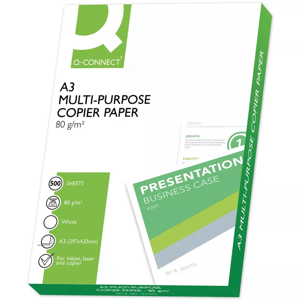 Q-CONNECT kopieerpapier, ft A3, 80 g,...