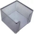 Q-Connect Silver Metal Memo Cube
