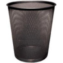 Q-CONNECT corbeille à papier 19 litres métal noir