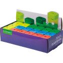 Q-CONNECT taille-crayon, 1 trou, couleurs assorties