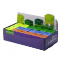 Q-CONNECT potloodslijper, 1 gaats, geassorteerde kleuren