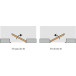 Argenta Invisidoor Door Kit with Lock Strike Plate Hinges Right DIN 2315mm per piece
