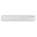 Q-CONNECT meetlat, transparant polystereen, 15 cm