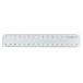 Q-CONNECT meetlat, transparant polystereen, 15 cm